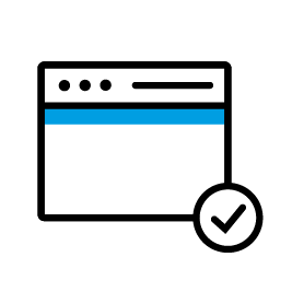 Icoon van een websitepagina