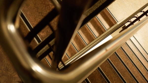 Algemeen beeld van het trappenhuis in bouwdeel H